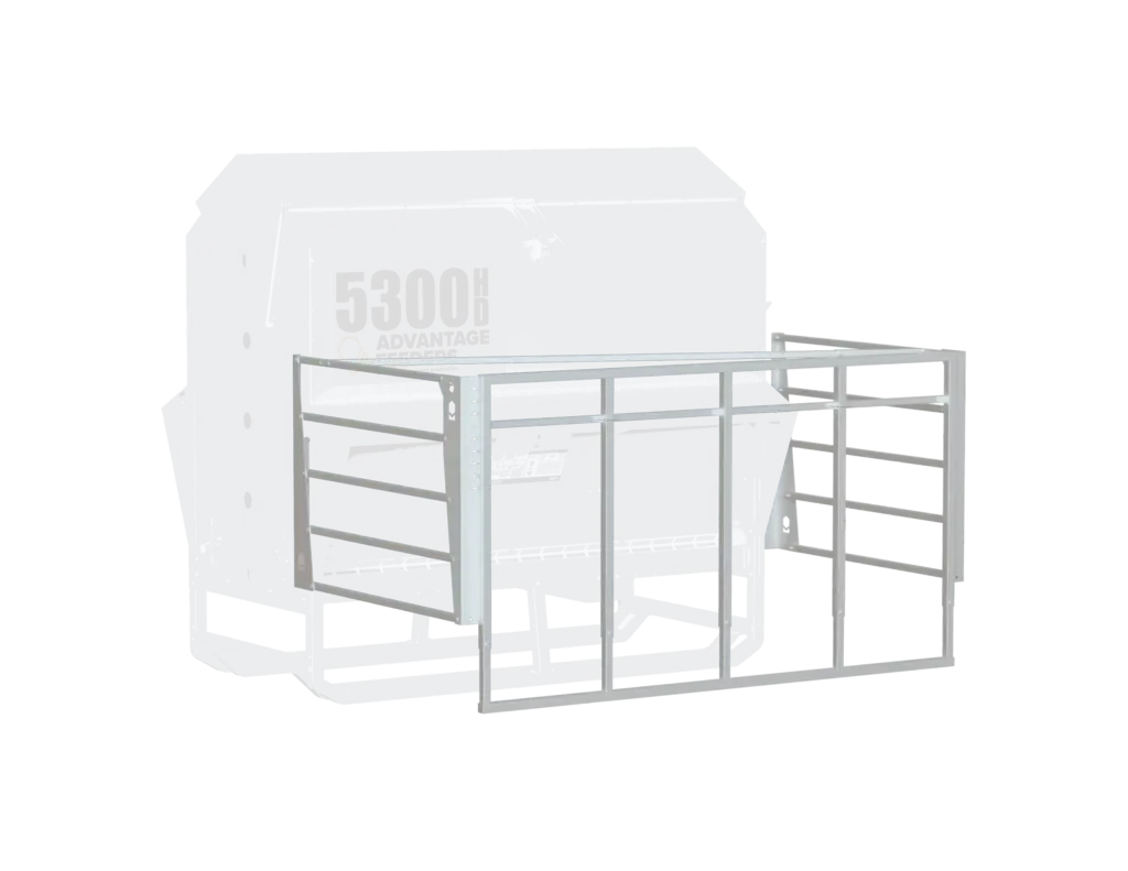 Advantage Feeders Calf Creep Gate (Wide) fitted to a 5300HD grain feeder